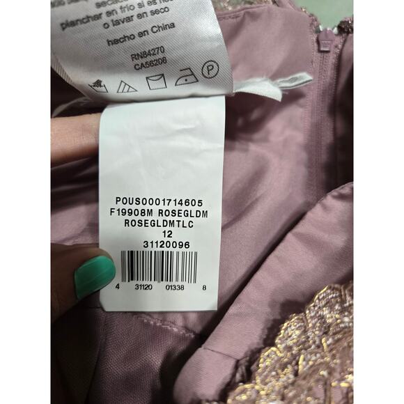 David's bridal size 12 women's mauve formal gown - Picture 12 of 13